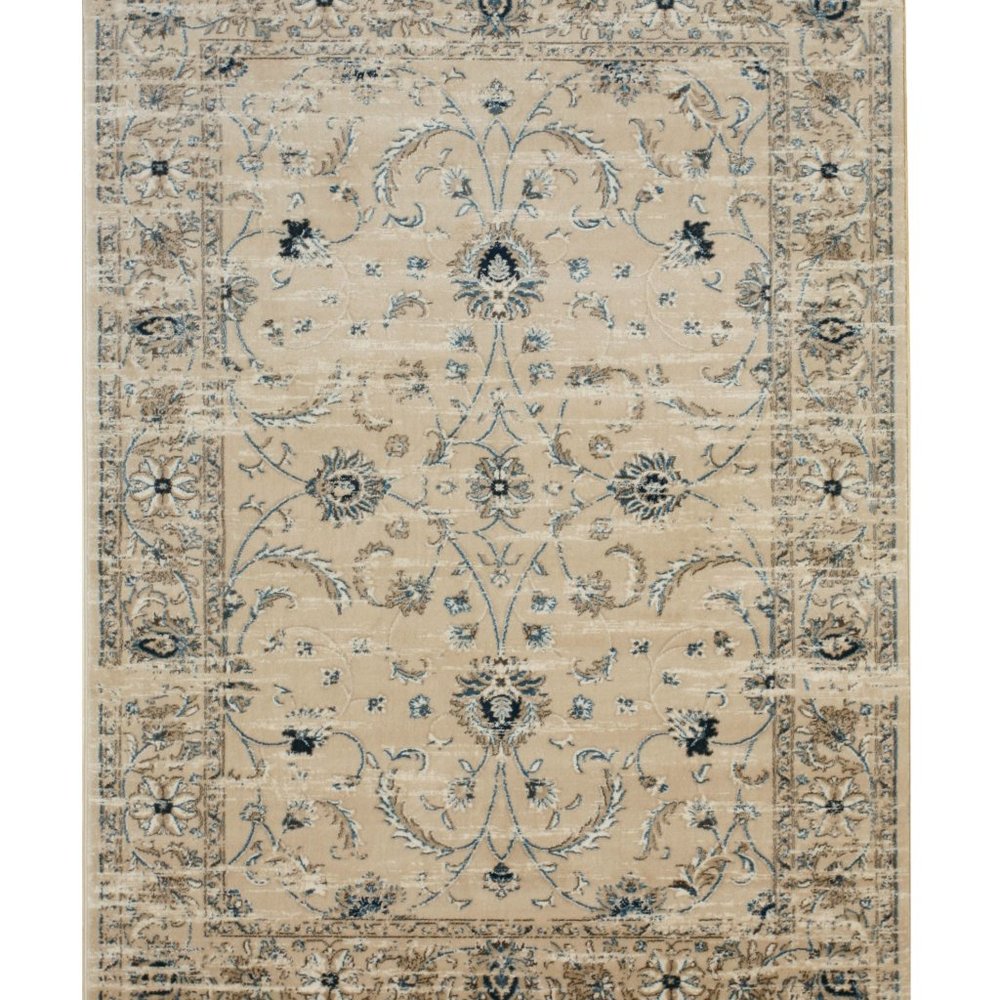Beige Machine-made Polypropylene Traditional Distressed Bohemian Isabella Rug, 5